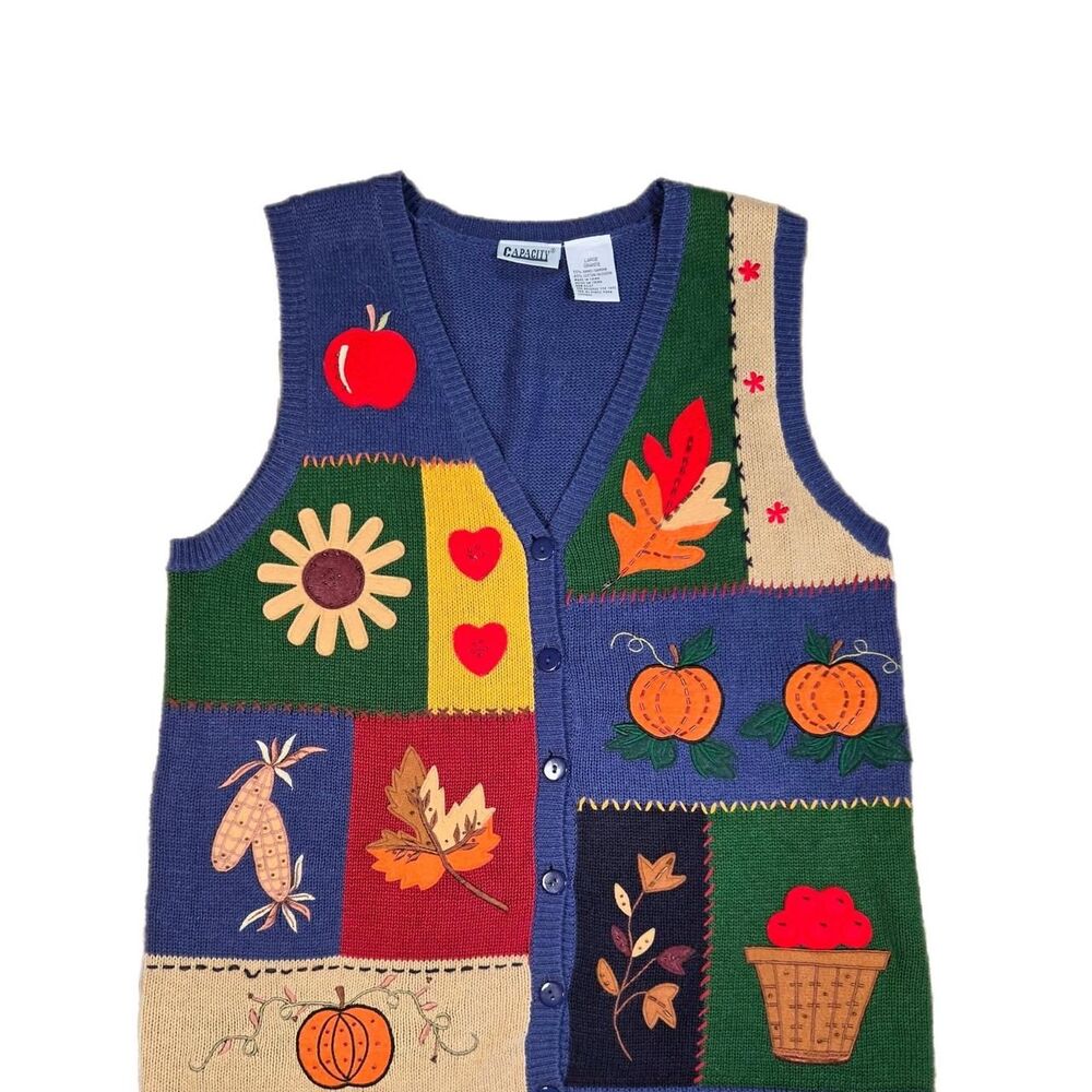 Vintage Capacity Fall Sweater Vest